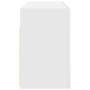 Mueble de pared de baño madera ingeniería blanco 80x25x40 cm