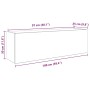 Mueble de pared baño madera ingeniería roble marrón 100x25x30cm