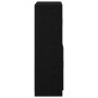 Mueble de cocina 2 piezas madera contrachapada negro