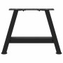 Patas de mesa de centro forma A 2uds acero negro 40x(30-31) cm