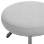 Silla de oficina giratoria de terciopelo gris claro