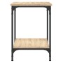 Mesa de centro madera de ingeniería roble Sonoma 40x40x55 cm