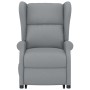Sillón de masaje elevable tela gris claro