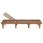 Tumbona plegable de madera maciza de acacia