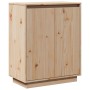 Aparador de madera maciza de pino 60x34x75 cm