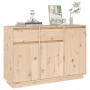 Aparador de madera maciza de pino 110x34x75 cm