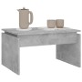 Mesa de centro madera contrachapada gris hormigón 68x50x38 cm