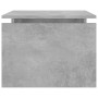 Mesa de centro madera contrachapada gris hormigón 68x50x38 cm