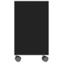 Mesa auxiliar de madera contrachapada negro 70x35x55 cm