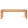 Mesa de centro madera maciza acacia acabado miel 110x60x35 cm