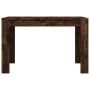 Mesa de comedor madera de ingeniería roble ahumado 120x60x76 cm