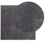 Alfombra de pelo corto suave lavable HUARTE antracita 240x240cm