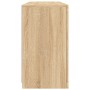 Aparador con luces LED roble Sonoma 142,5x37x67 cm