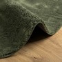 Alfombra pelo corto suave lavable HUARTE verde bosque Ø 80 cm