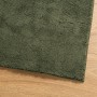 Alfombra pelo corto suave lavable HUARTE verde bosque 200x200cm