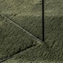 Alfombra pelo corto suave lavable HUARTE verde bosque 200x200cm