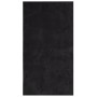 Alfombra de pelo corto suave lavable HUARTE negro 60x110 cm