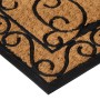 Felpudo rectangular de goma y fibra de coco 45x75 cm