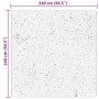 Alfombra de pelo corto suave lavable HUARTE crema 240x240 cm