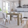 Mesa de comedor de aglomerado color roble Sonoma 120x60x76 cm