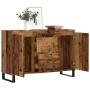 Aparador de madera de ingeniería envejecida 104x35x70 cm