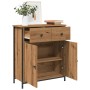 Aparador de madera de ingeniería roble artisan 70x41x56 cm