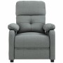 Sillón de masaje de tela gris oscuro