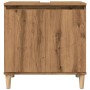 Mueble de lavabo madera de ingeniería roble artisan 58x33x60 cm