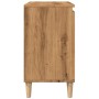 Mueble de lavabo madera de ingeniería roble artisan 58x33x60 cm