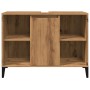 Mueble de lavabo madera ingeniería roble artisan 80x33x60 cm