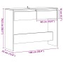 Mesa consola madera ingeniería madera envejecida 100x35x76,5 cm