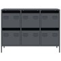Aparador acero laminado en frío gris antracita 101,5x39x73,5 cm