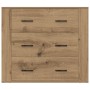 Aparador madera de ingeniería roble artisan 80x33x70 cm
