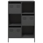 Aparador de acero negro 68x39x103,5 cm
