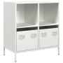 Aparador de acero laminado en frío blanco 68x39x73,5 cm