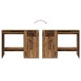 Escritorio de madera de ingeniería envejecida 100x49x75 cm