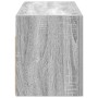 Armario de pared baño madera ingeniería gris Sonoma 60x25x30 cm