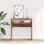 Mesa consola madera de ingeniería envejecida 78x30x80 cm