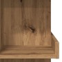 Mesa bar con estante almacenaje roble artisan 100x50x101,5 cm