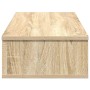 Estante de pared con cajones madera contrachapada roble sonoma