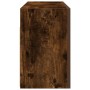 Mueble de pared baño madera ingeniería roble ahumado 80x25x40cm