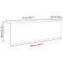 Mueble de pared baño madera ingeniería roble sonoma 100x25x30cm