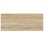 Mueble de pared baño madera ingeniería roble sonoma 100x25x40cm