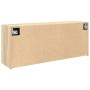 Mueble de pared baño madera ingeniería roble sonoma 100x25x40cm