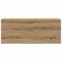 Mueble pared baño madera ingeniería roble artisan 100x25x40 cm