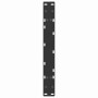 Patas de mesa de centro forma A 2uds acero negro 60x(30-31) cm