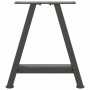 Patas de mesa centro forma A 2uds acero antracita 50x(42-43) cm