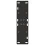 Patas de mesa de centro forma A 2uds acero negro 60x(72-73) cm