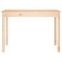 Mesa de comedor madera maciza de pino 110x55x75 cm