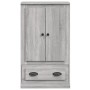 Aparador de madera contrachapada gris Sonoma 60x35,5x103,5 cm